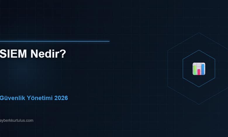 Ayberk Tech | SIEM Nedir? Güvenlik Bilgi ve Olay Yönetimi Rehberi 2026 siem 2026